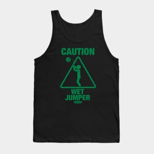 Caution Wet Jumper - Black/Green Tank Top